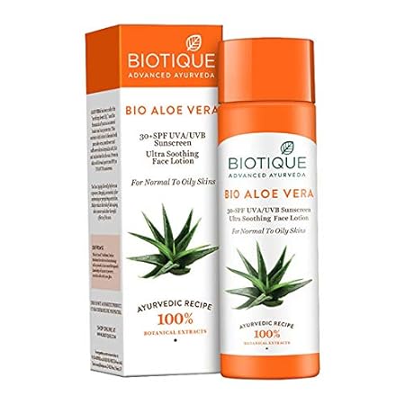 biotique body lotion with spf