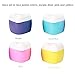 HAL Silicone Travel Containers, Pill Case or Cosmetic Case With Sealed Lids Pack of 4, 30ml Soft Silicone - BPA Free, Great for Home and Outdoor