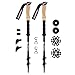 Watauga Trekking Poles (Pair) - Collapsible Ultralight Hiking Sticks with Cork / EVA Grips & Flip Locks