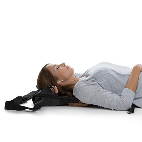 EVENaBAG Sitztasche, ausklappbarer Liegematte und aufhängebarem Kulturbeutel in Olivgrün | Echtleder Schultertasche für Herren & Damen – Bild 7