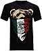 California Republic Mexican Flag Bandana Bear Men's T-Shirt