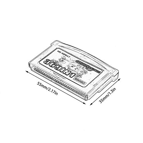 Florenceenid 369 in 1 Video Game Card Portable Game Card Cartridge