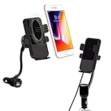 Fabselection Qi Wireless Car Charger with Cigarette Lighter, Wireless Charging Car Mount USB CeliPhone Holder for iPhone 8/8 Plus/X/XR/XS/Samsung Galaxy Note 9/ S8/Note 7oogle Nexus