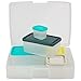 Bentology Bento Lunch Box Set w 5 Removable Nesting Containers- Adaptable Inner Compartment Portion Sizes- Meal Prep Snack Holders for Back to School, Leakproof Durable & BPA Free- Dishwasher Safe