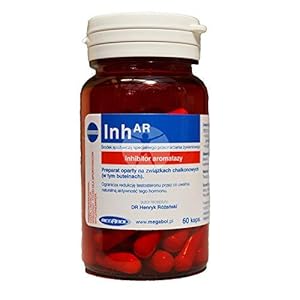 Megabol-Inh-AR-Aromatase-Estrogen-Blocker-60-caps MEGABOL Inh-AR | Inhibitor Aromatase | Estrogen Blocker | Testosterone Booster for Men | Hormone Support | Anabolic…