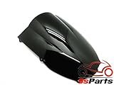 9sparts® Black Smoke Double Bubble Transparent Windscreen Windshiled for 2000 2001 2002 Kawasaki Ninja ZX-6R ZX6R