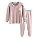 2PCS Kids Thermal Underwear Long Johns Set Toddler Boys Girls Pajamas Cotton Warm Base Layer Suits for 3-8Yearsthumb 3
