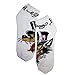Ed Hardy Mens Graphics Fancy Sports Ankle Socks (Wolf/Whites)
