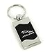 JAGUAR BLACK SPUN BRUSHED METAL KEY RING