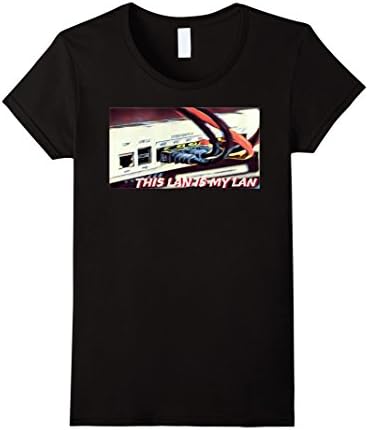 Women's This LAN is my LAN Hacker Shirt Medium Black