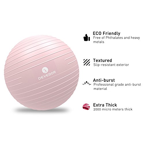 DEVEBOR-Exercise-Ball-for-Yoga-Balance-Fitness-Stability-Workout-Guide-Professional-Grade-Extra-Thick-Yoga-Ball-Chair-with-Quick-Pump-Anti-Burst-Heavy-Duty-Stability-Ball