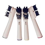 Bamboo Charcoal Infused Bristles Premium Electric Toothbrushes Heads Replacements - Compatible with Braun Oral B - Best Toothbrush Head For Sensitive Gums - Brand New Tooth Brush Head - SB-417A 4 PCS