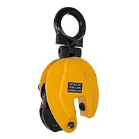 BestEquip 2T Plate Clamp 4409Lbs Plate Lifting Clamp Jaw Opening 0.6 inch Vertical Plate Clamp for Lifting and Transporting