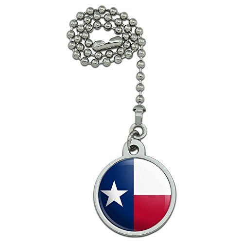 Texas State Flag Ceiling Fan and Light Pull Chain
