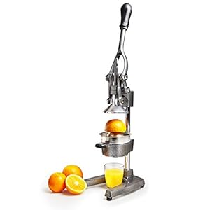 Lumaland Edelstahl Saftpresse | hochwertige, manuell bedienbare Zitruspresse | Die stilvolle Handpresse ist wartungsfrei…