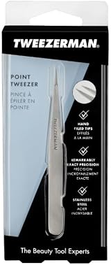 Tweezerman Point Tweezer Stainless Steel Precision Eyebrow Tool view 6