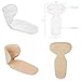 Heel Snugs,high Heel Pads,High Heel Liners,Anti Slip Heel Cushion Inserts,Ball of Foot Cushions,Insoles for High Heels,Blister Prevention & Improve Shoes Too Big (Fashion Beige&Quick-Dry Pure 4pcs)