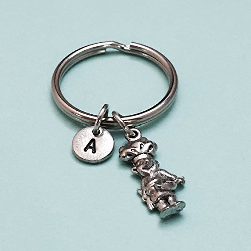 Chef man keychain, chef man charm, cooking keychain