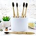 BAMBOO IT - Natural Biodegradable Bamboo Toothbrushes (5 Pack), Soft, BPA Free, Charcoal Bristles, Eco Friendly - 100% Organic and Vegan Safe for Adults