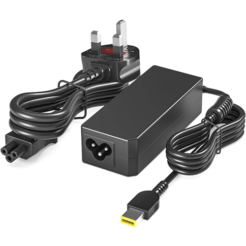 NATNO 65W AC Adapter for Lenovo Z40 Z50 Z50-70 Z50-75 G40 G50 G50-70 G50-80 Thinkpad L440 L460 L470 T440 T450 T460 T470 T540 T560 X230 X240 X250 Power Cord (Yellow Square Tip - Not Type C)