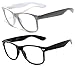 Classic Vintage Retro 80s Sunglasses Clear lens