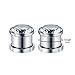 Xpircn 6G-00G Stainless Steel Cubic Zirconia Screw Tunnels Ear Stretcher Plugs Piercing Gauges