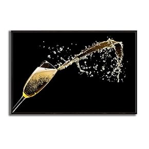 Framed Canvas Wall Art Wine Cups Canvas Prints Home Artwork Decoration for Living Room,Bedroom - 16x24 inches
