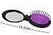 Soft Hair Brush - Folding Travel Hair Bush and Comb With Mirrror, Mini Pocket Hair Brush Hair Comb For Women Gift Idea (Purple）