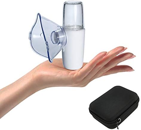 Mini Travel Nebulizer Machine Kit with Carrying Case for Kids and Adults, Portable Steam Handheld Inhaler