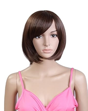 Cool2day Fancy 30cm Short Bob Straight Highlights Hair Side Bangs