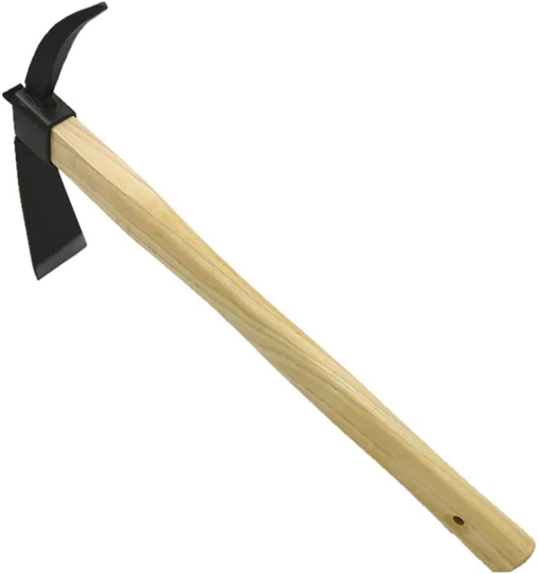 SOOKi Japanese Style Garden Hoe and Cultivator Dual Headed Weeding Tool with Wood Handle