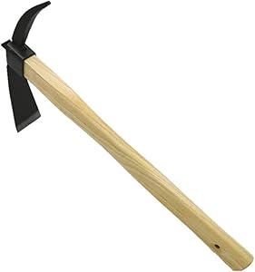 SOOKi Japanese Style Garden Hoe and Cultivator Dual Headed Weeding Tool with Wood Handle