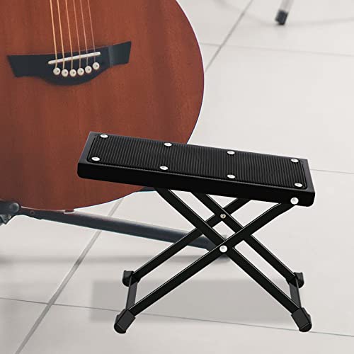 EASTROCK Guitar Foot Stool Height Adjustable Folding Foot Rest Made of