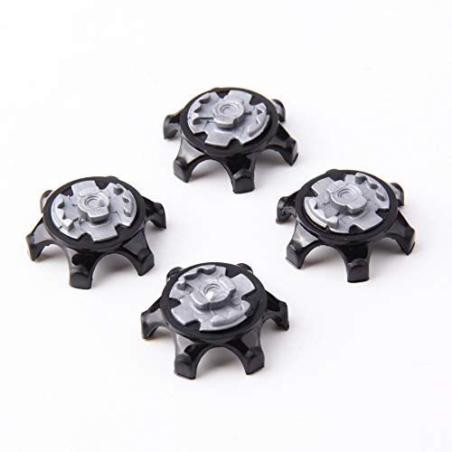 sansheng 20PCS Easy to Change Studs, Anti-Skid Golf Shoes, Golf Studs/(Black) - Thumbnail 2