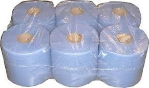 6 Pack 2 Ply Centre Feed Paper Wipe Rolls *****Tracked DELIVERY*****