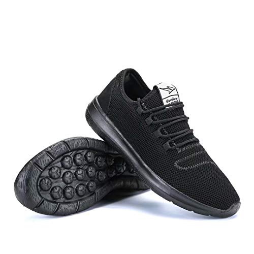Srenket Mens Casual Athletic Sneakers Comfortable Running Shoes Light Tennis Zapatos Footwear for Men Walking Workout All/Black44