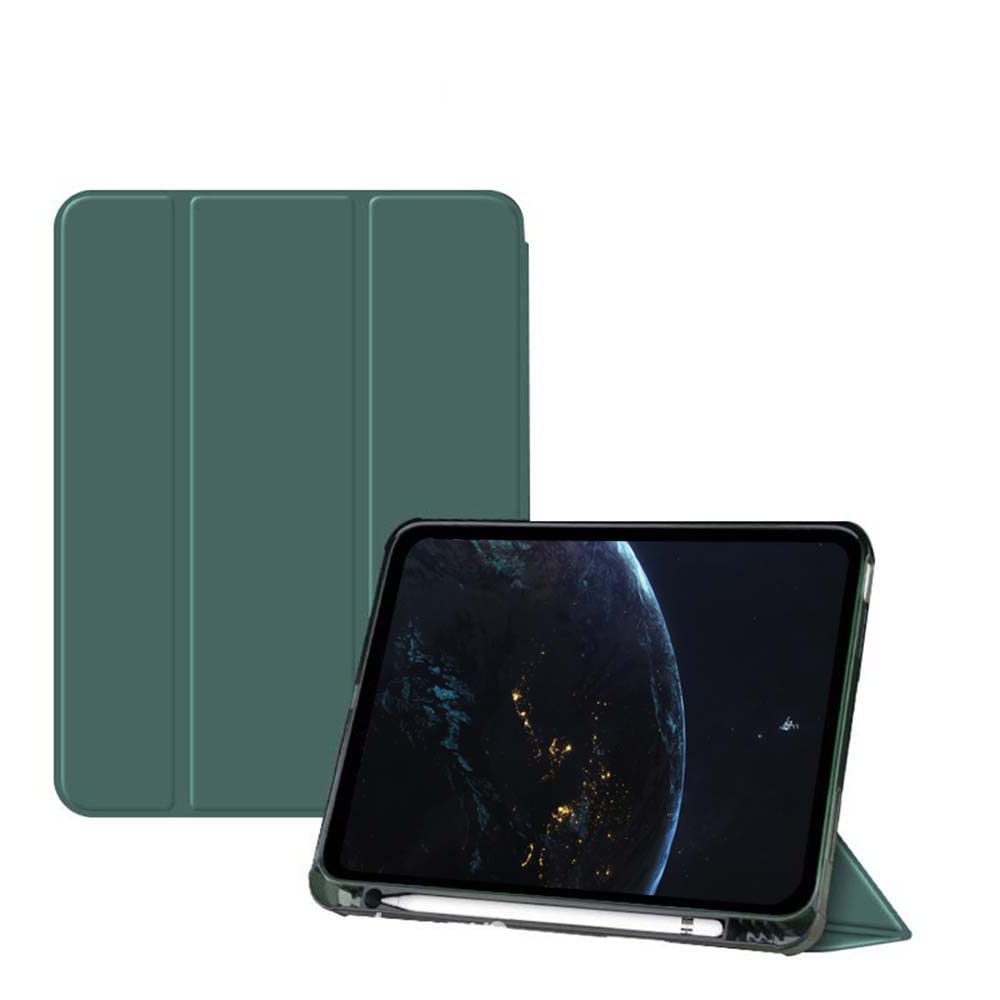 BXGH iPad 10.2 Case iPad 9. Generation 2021/ iPad 8. Generation 2020/ iPad 7. Generation 2019 Case, Slim Stand Hard Back Shell Protective Smart Cover Case for iPad 10.2 Zoll- Dunkelgrün
