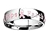 Pink Ribbon Ring with 'Courage Strength Hope Faith' Inscription - Size 10