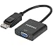 DisplayPort to VGA Adapter 1080P Converter, FEMORO Display Port DP to VGA Adapter Male to Female Connector Compatible with Computer, Desktop, Laptop, PC, Monitor, Projector, HDTV - Black