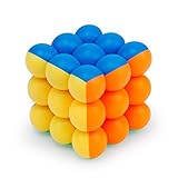 Jujuism Speed Cube Round Bead Ball Cube 3x3x3 Magic Smooth Cube Different from Traditional Cube Novelty Puzzle Colorful Gifts for Kids