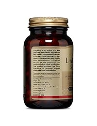 Solgar - L-Arginina 500 mg cápsulas vegetales - Promueve la salud del corazón y circulatorio, 033984001411,...