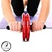 BIO Core Ab Roller - Fitness Wheel & Abdominal Carver to Workout, Exercise & Strengthen Your Abs & Core - Plus, Get A Free Pro Knee Mat to Supplement Your Training for A Limited Time - Red