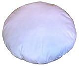 Third Eye Export Home Decor Pillow Cushion Meditation Seating Ottoman Throw Suffer Pouf … (White, 32 Inches Round)