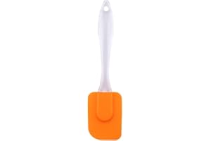 Food Grade Silicone Butter Cream Spatula Scraper Bakeware,Orange Practical Design