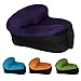 MAMBLE Inflatable Lounger Chair with Carry Bag, Air Chair for Camping, Fishing, Traveling, Swimming Pool and Beach Parties, Portable and Lightweight Purple