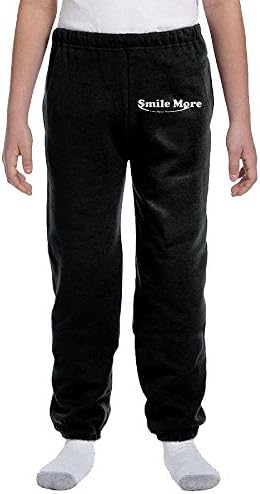NLNLO Roman Atwood Smile More Half Youth Casual Fashion Jogger Sweatpants Black X-Large