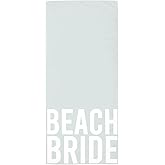 Santa Barbara Design Studio Beach Towels - Quick Dry Microfiber Oversized Towel Bath Sheet, 78" x 35", Beach Bride