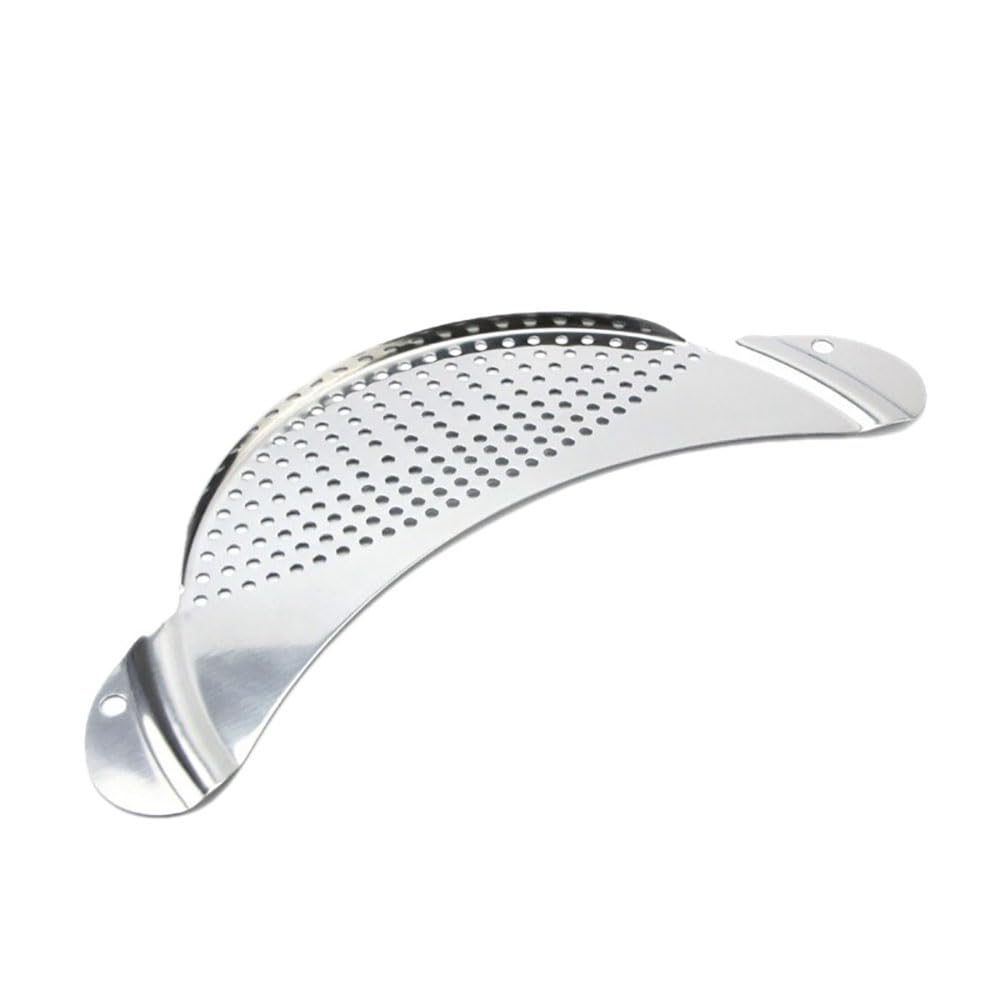 Half Moon Pan Strainer,Pot Drainer Stainless Steel Colander Kitchen Drainer for Spaghetti Noodles Grease Vegetable