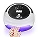 OHIYO Nail Dryer, UV Nail Lamp 75W Led Nail Curing Lamp, Nail Gel Dryer LED Curing Light UV Lamp for Gel Nails 4Timer Setting, Memory Function For Manicure Gel Nail, Fingernail & Toenail