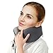 Lfwellness Memory Foam Travel Neck Support Pillow for Airplanes - Patented Structure Compact Neck Pillow Easy Storage for Travel